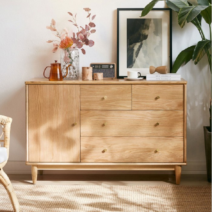 Large solid wood store chest of drawers